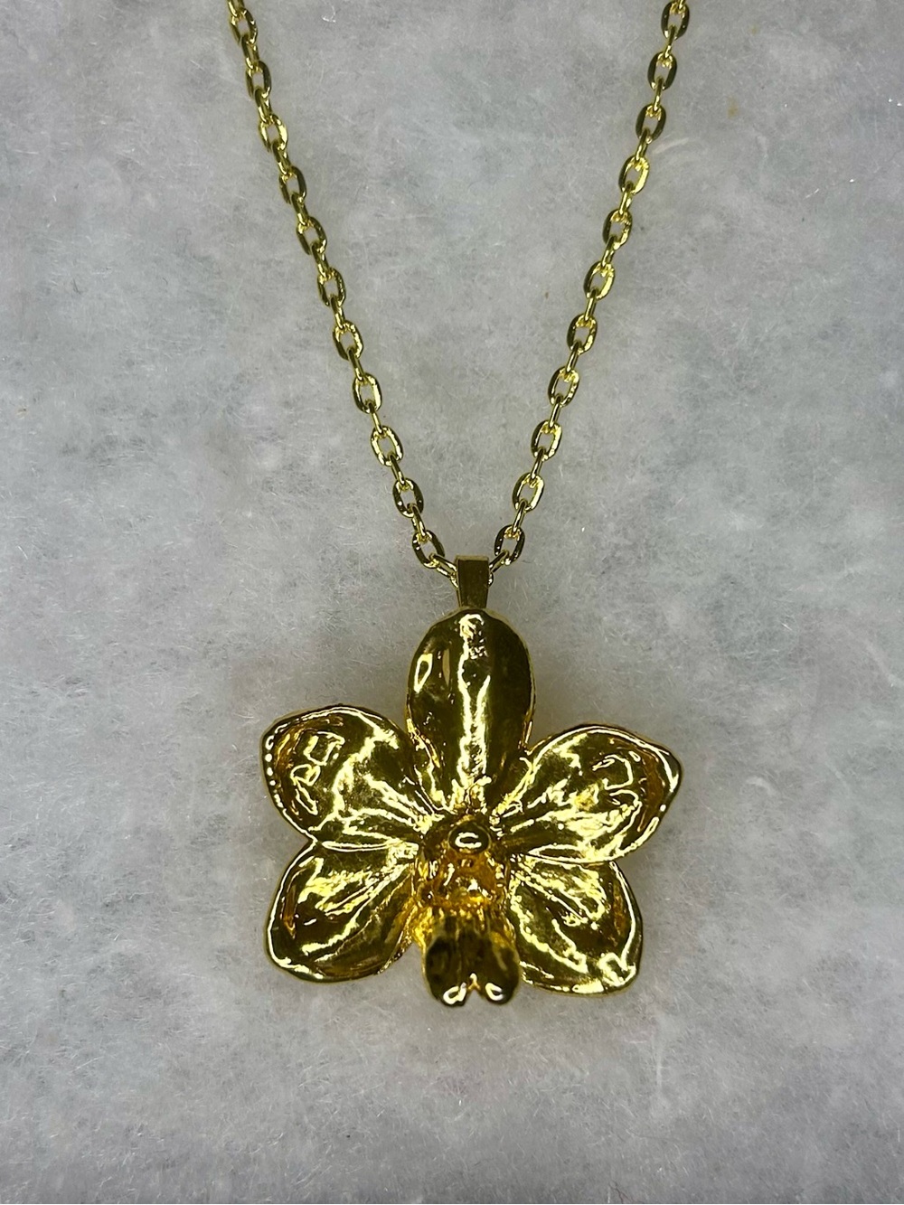 Vintage 24K GP Floral Brooch/Necklace (1988-93)